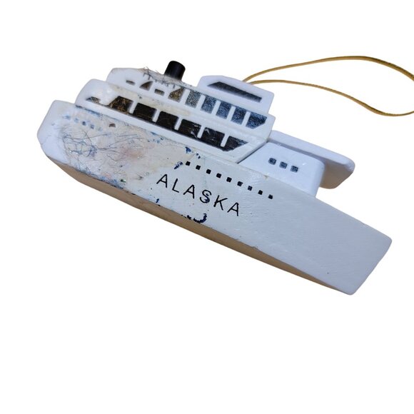 Set Of 4 Nautical-Themed Christmas Ornaments - Anchor Cruise Ship & Star VL1012 - Picture 5 of 6